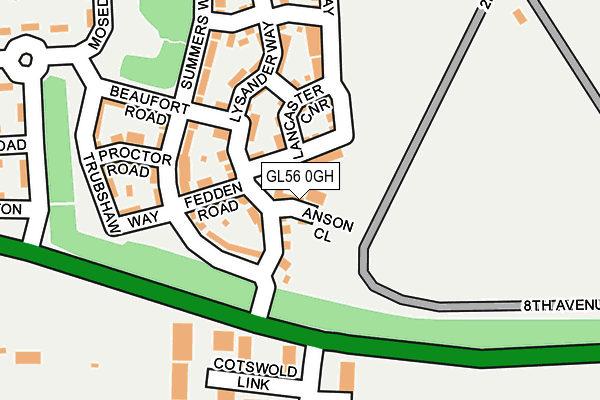 GL56 0GH map - OS OpenMap – Local (Ordnance Survey) GL56 0GH map - OS OpenMap – Local (Ordnance Survey)