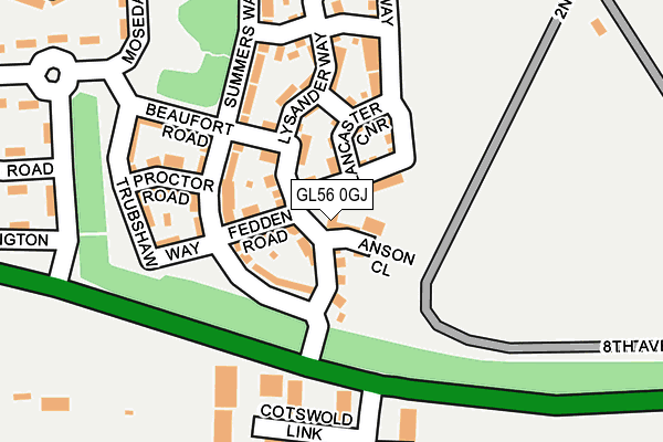 GL56 0GJ map - OS OpenMap – Local (Ordnance Survey) GL56 0GJ map - OS OpenMap – Local (Ordnance Survey)