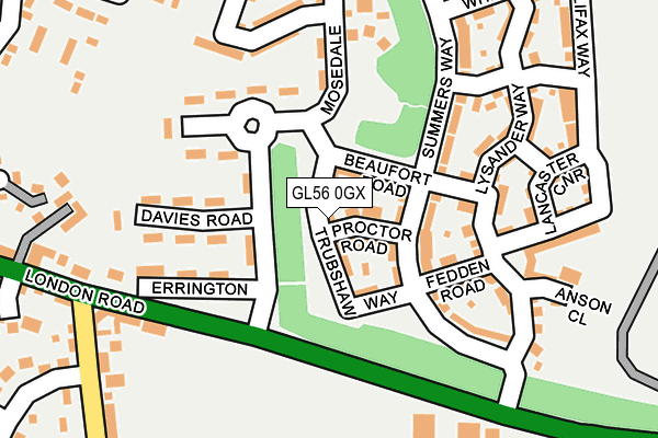 GL56 0GX map - OS OpenMap – Local (Ordnance Survey) GL56 0GX map - OS OpenMap – Local (Ordnance Survey)