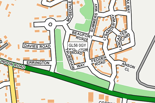 GL56 0GY map - OS OpenMap – Local (Ordnance Survey) GL56 0GY map - OS OpenMap – Local (Ordnance Survey)