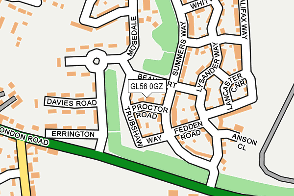 GL56 0GZ map - OS OpenMap – Local (Ordnance Survey) GL56 0GZ map - OS OpenMap – Local (Ordnance Survey)