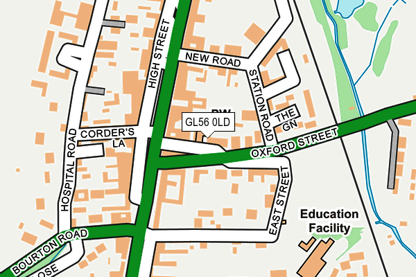 GL56 0LD map - OS OpenMap – Local (Ordnance Survey) GL56 0LD map - OS OpenMap – Local (Ordnance Survey)