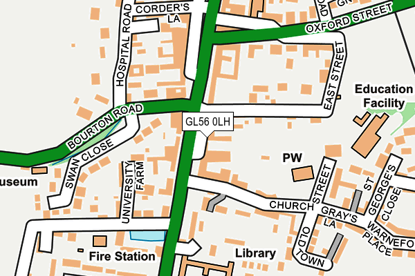 GL56 0LH map - OS OpenMap – Local (Ordnance Survey) GL56 0LH map - OS OpenMap – Local (Ordnance Survey)