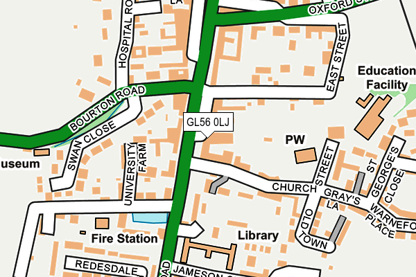 GL56 0LJ map - OS OpenMap – Local (Ordnance Survey) GL56 0LJ map - OS OpenMap – Local (Ordnance Survey)