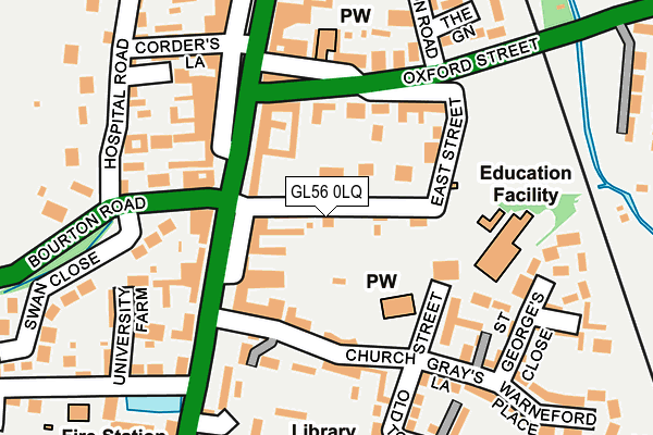 GL56 0LQ map - OS OpenMap – Local (Ordnance Survey) GL56 0LQ map - OS OpenMap – Local (Ordnance Survey)