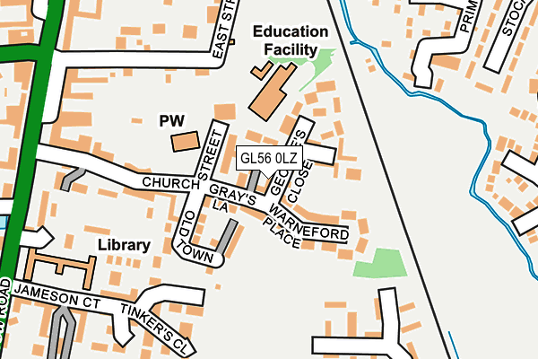 GL56 0LZ map - OS OpenMap – Local (Ordnance Survey) GL56 0LZ map - OS OpenMap – Local (Ordnance Survey)
