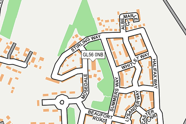 GL56 0NB map - OS OpenMap – Local (Ordnance Survey) GL56 0NB map - OS OpenMap – Local (Ordnance Survey)