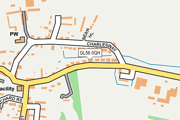 GL56 0QH map - OS OpenMap – Local (Ordnance Survey) GL56 0QH map - OS OpenMap – Local (Ordnance Survey)