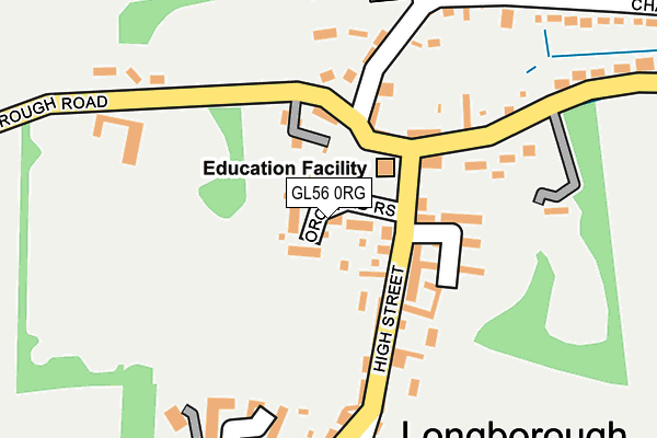 GL56 0RG map - OS OpenMap – Local (Ordnance Survey)