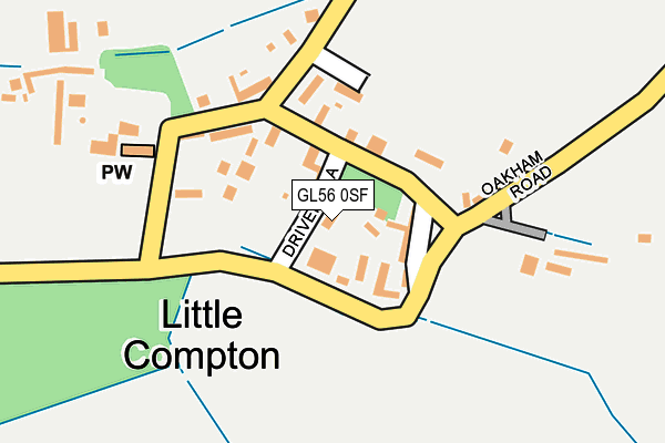 GL56 0SF map - OS OpenMap – Local (Ordnance Survey) GL56 0SF map - OS OpenMap – Local (Ordnance Survey)