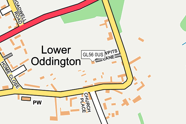 GL56 0US map - OS OpenMap – Local (Ordnance Survey)