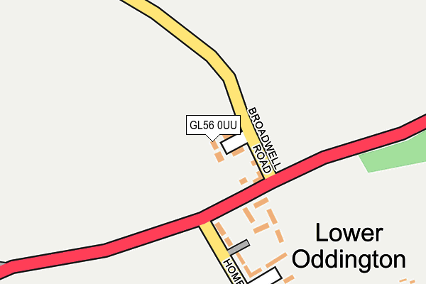 GL56 0UU map - OS OpenMap – Local (Ordnance Survey) GL56 0UU map - OS OpenMap – Local (Ordnance Survey)