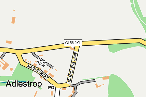 GL56 0YL map - OS OpenMap – Local (Ordnance Survey) GL56 0YL map - OS OpenMap – Local (Ordnance Survey)
