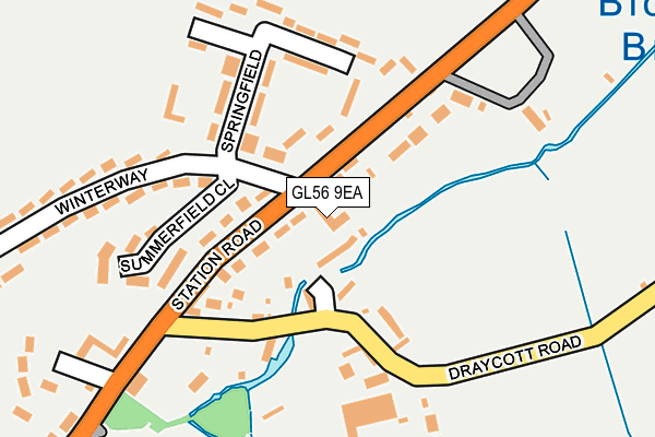 GL56 9EA map - OS OpenMap – Local (Ordnance Survey) GL56 9EA map - OS OpenMap – Local (Ordnance Survey)
