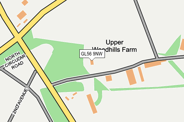 GL56 9NW map - OS OpenMap – Local (Ordnance Survey) GL56 9NW map - OS OpenMap – Local (Ordnance Survey)