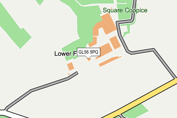 GL56 9PQ map - OS OpenMap – Local (Ordnance Survey) GL56 9PQ map - OS OpenMap – Local (Ordnance Survey)