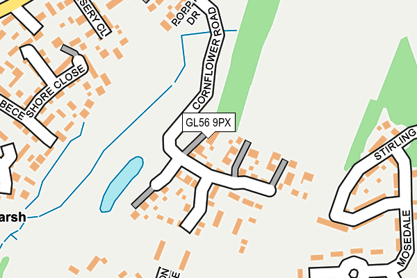 GL56 9PX map - OS OpenMap – Local (Ordnance Survey) GL56 9PX map - OS OpenMap – Local (Ordnance Survey)