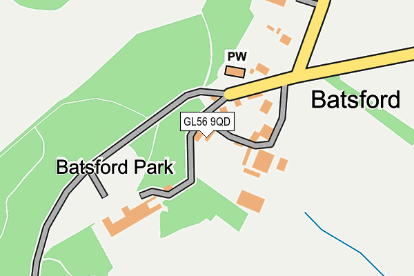 GL56 9QD map - OS OpenMap – Local (Ordnance Survey) GL56 9QD map - OS OpenMap – Local (Ordnance Survey)