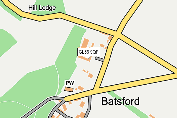 GL56 9QF map - OS OpenMap – Local (Ordnance Survey) GL56 9QF map - OS OpenMap – Local (Ordnance Survey)