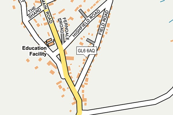 GL6 6AQ map - OS OpenMap – Local (Ordnance Survey) GL6 6AQ map - OS OpenMap – Local (Ordnance Survey)
