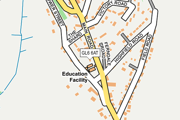 GL6 6AT map - OS OpenMap – Local (Ordnance Survey) GL6 6AT map - OS OpenMap – Local (Ordnance Survey)