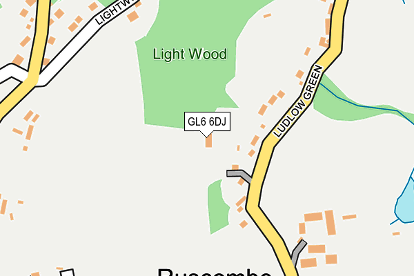 GL6 6DJ map - OS OpenMap – Local (Ordnance Survey) GL6 6DJ map - OS OpenMap – Local (Ordnance Survey)