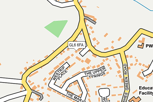 GL6 6FA map - OS OpenMap – Local (Ordnance Survey) GL6 6FA map - OS OpenMap – Local (Ordnance Survey)