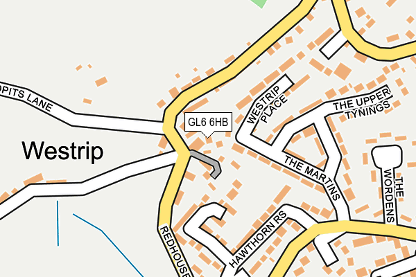 GL6 6HB map - OS OpenMap – Local (Ordnance Survey) GL6 6HB map - OS OpenMap – Local (Ordnance Survey)