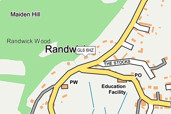 GL6 6HZ map - OS OpenMap – Local (Ordnance Survey) GL6 6HZ map - OS OpenMap – Local (Ordnance Survey)
