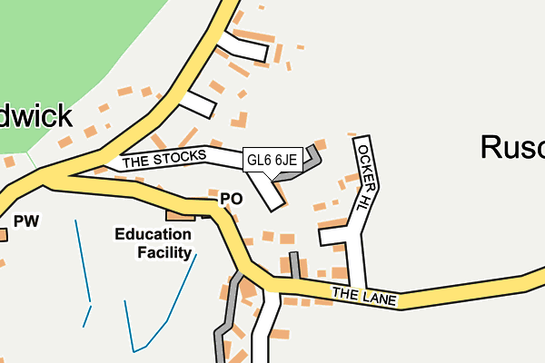 GL6 6JE map - OS OpenMap – Local (Ordnance Survey) GL6 6JE map - OS OpenMap – Local (Ordnance Survey)