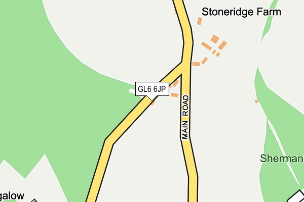 GL6 6JP map - OS OpenMap – Local (Ordnance Survey) GL6 6JP map - OS OpenMap – Local (Ordnance Survey)