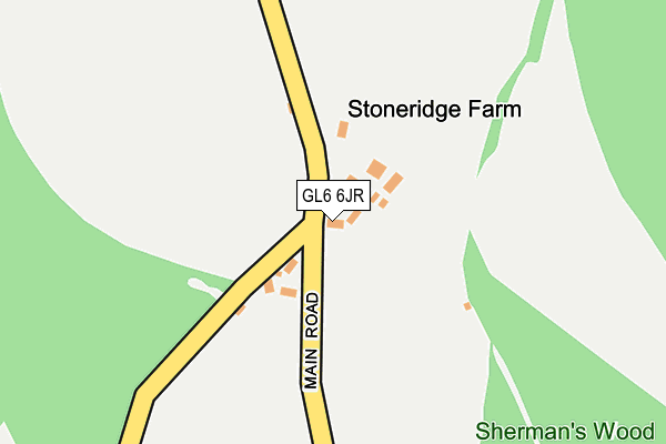 GL6 6JR map - OS OpenMap – Local (Ordnance Survey) GL6 6JR map - OS OpenMap – Local (Ordnance Survey)