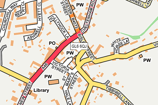 GL6 6QJ map - OS OpenMap – Local (Ordnance Survey) GL6 6QJ map - OS OpenMap – Local (Ordnance Survey)