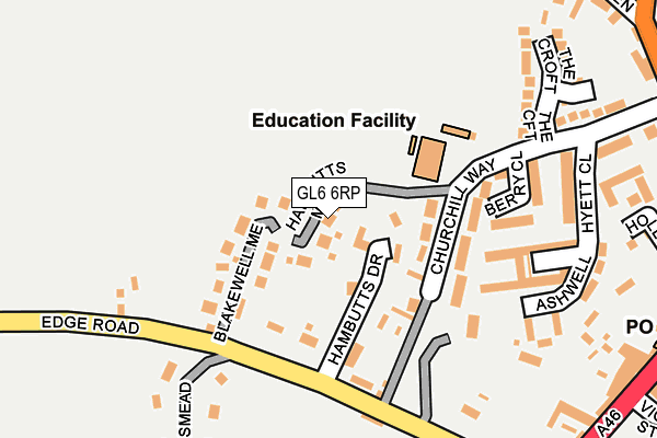 GL6 6RP map - OS OpenMap – Local (Ordnance Survey) GL6 6RP map - OS OpenMap – Local (Ordnance Survey)