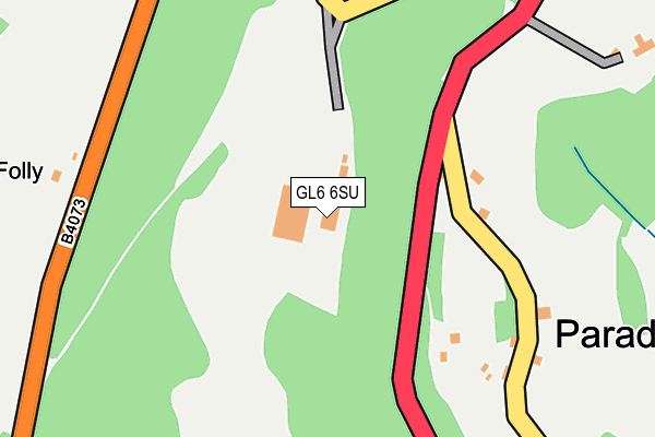 GL6 6SU map - OS OpenMap – Local (Ordnance Survey) GL6 6SU map - OS OpenMap – Local (Ordnance Survey)