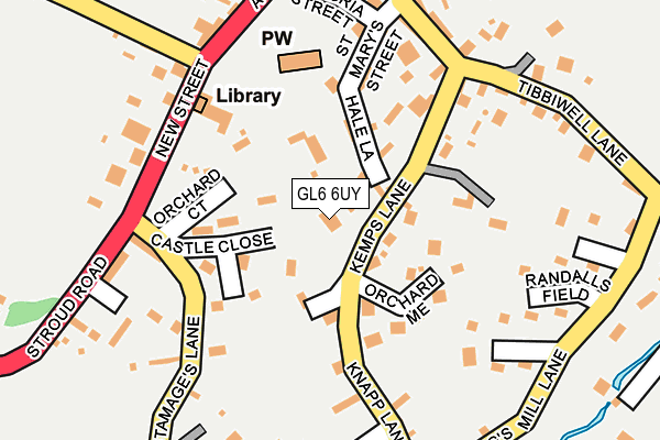 GL6 6UY map - OS OpenMap – Local (Ordnance Survey) GL6 6UY map - OS OpenMap – Local (Ordnance Survey)