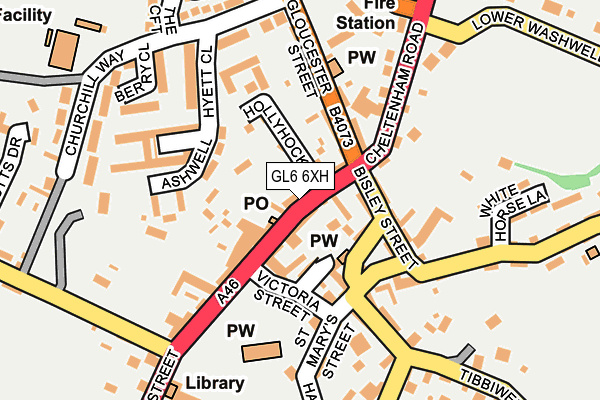 GL6 6XH map - OS OpenMap – Local (Ordnance Survey)