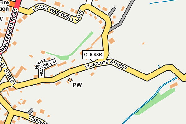 GL6 6XR map - OS OpenMap – Local (Ordnance Survey) GL6 6XR map - OS OpenMap – Local (Ordnance Survey)