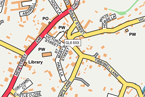 GL6 6XX map - OS OpenMap – Local (Ordnance Survey) GL6 6XX map - OS OpenMap – Local (Ordnance Survey)