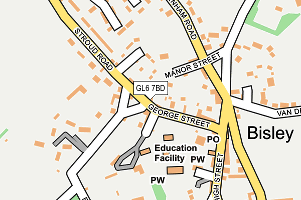 GL6 7BD map - OS OpenMap – Local (Ordnance Survey) GL6 7BD map - OS OpenMap – Local (Ordnance Survey)
