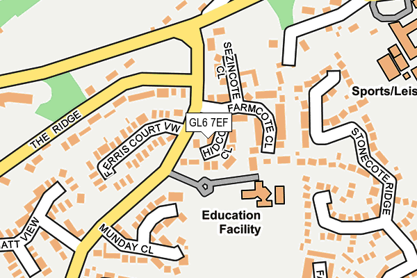 GL6 7EF map - OS OpenMap – Local (Ordnance Survey) GL6 7EF map - OS OpenMap – Local (Ordnance Survey)