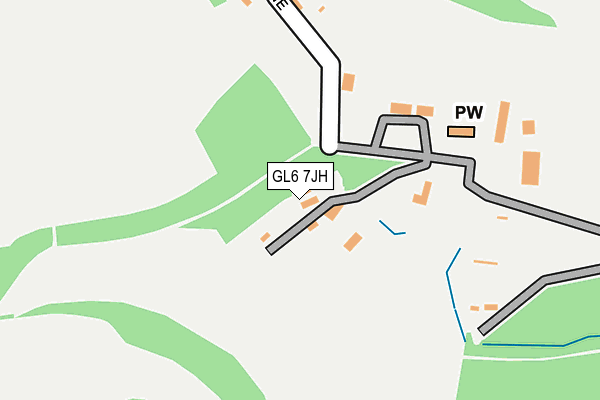 GL6 7JH map - OS OpenMap – Local (Ordnance Survey) GL6 7JH map - OS OpenMap – Local (Ordnance Survey)