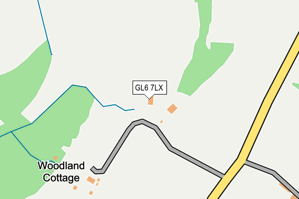 GL6 7LX map - OS OpenMap – Local (Ordnance Survey) GL6 7LX map - OS OpenMap – Local (Ordnance Survey)
