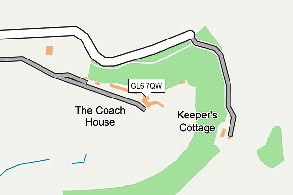GL6 7QW map - OS OpenMap – Local (Ordnance Survey) GL6 7QW map - OS OpenMap – Local (Ordnance Survey)