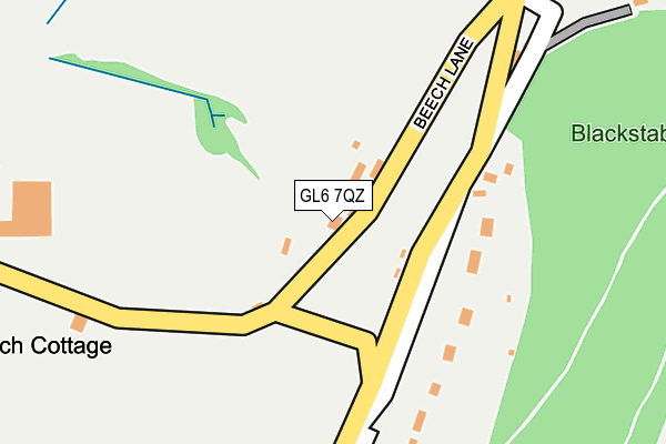 GL6 7QZ map - OS OpenMap – Local (Ordnance Survey) GL6 7QZ map - OS OpenMap – Local (Ordnance Survey)
