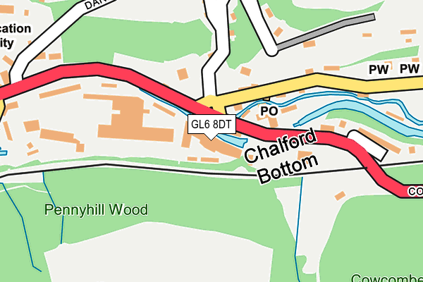 GL6 8DT map - OS OpenMap – Local (Ordnance Survey) GL6 8DT map - OS OpenMap – Local (Ordnance Survey)