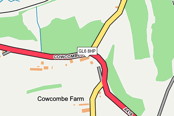 GL6 8HP map - OS OpenMap – Local (Ordnance Survey) GL6 8HP map - OS OpenMap – Local (Ordnance Survey)