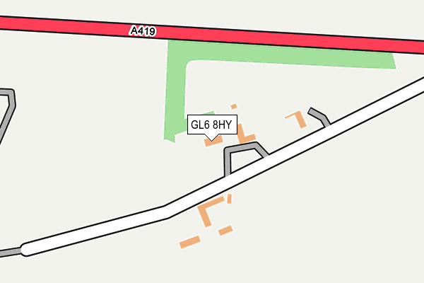 GL6 8HY map - OS OpenMap – Local (Ordnance Survey) GL6 8HY map - OS OpenMap – Local (Ordnance Survey)