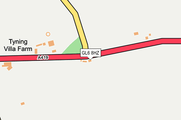 GL6 8HZ map - OS OpenMap – Local (Ordnance Survey) GL6 8HZ map - OS OpenMap – Local (Ordnance Survey)