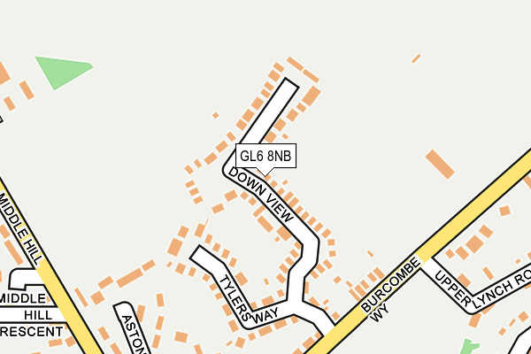 GL6 8NB map - OS OpenMap – Local (Ordnance Survey) GL6 8NB map - OS OpenMap – Local (Ordnance Survey)